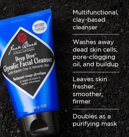 Deep Dive® Glycolic Facial Cleanser with Kaolin Clay & Volcanic Ash