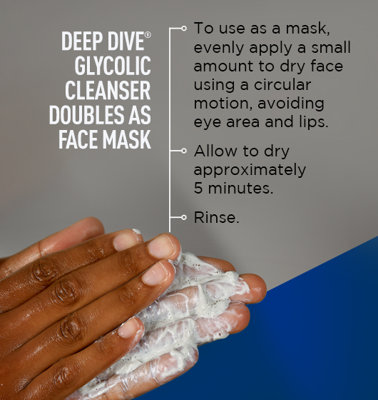 Deep Dive® Glycolic Facial Cleanser with Kaolin Clay & Volcanic Ash