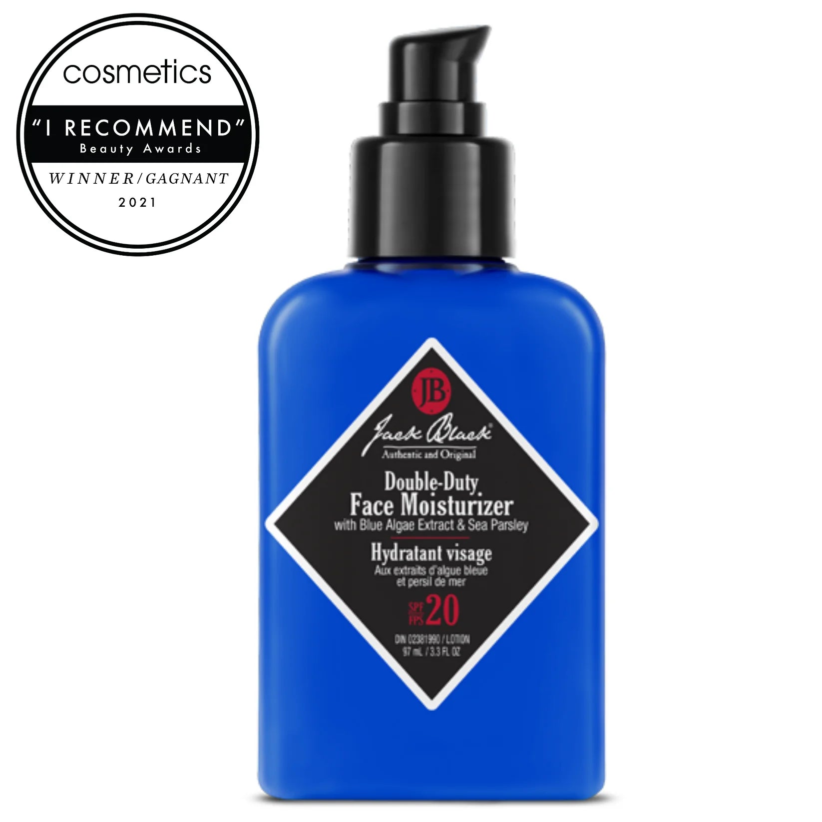 Double-Duty Face Moisturizer SPF 20 with Blue Algae Extract & Sea Parsley